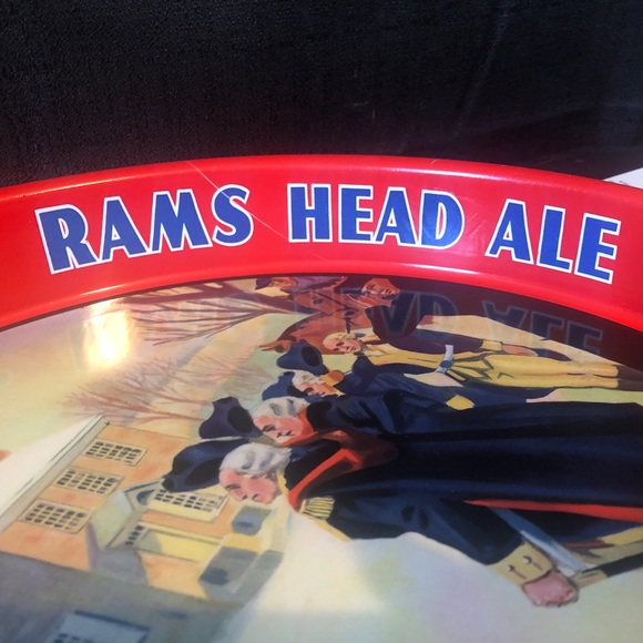 Valley Forge Beer Scheidt’s Rams Head 12” serving tray 1976 George Washington - Picture 5 of 9
